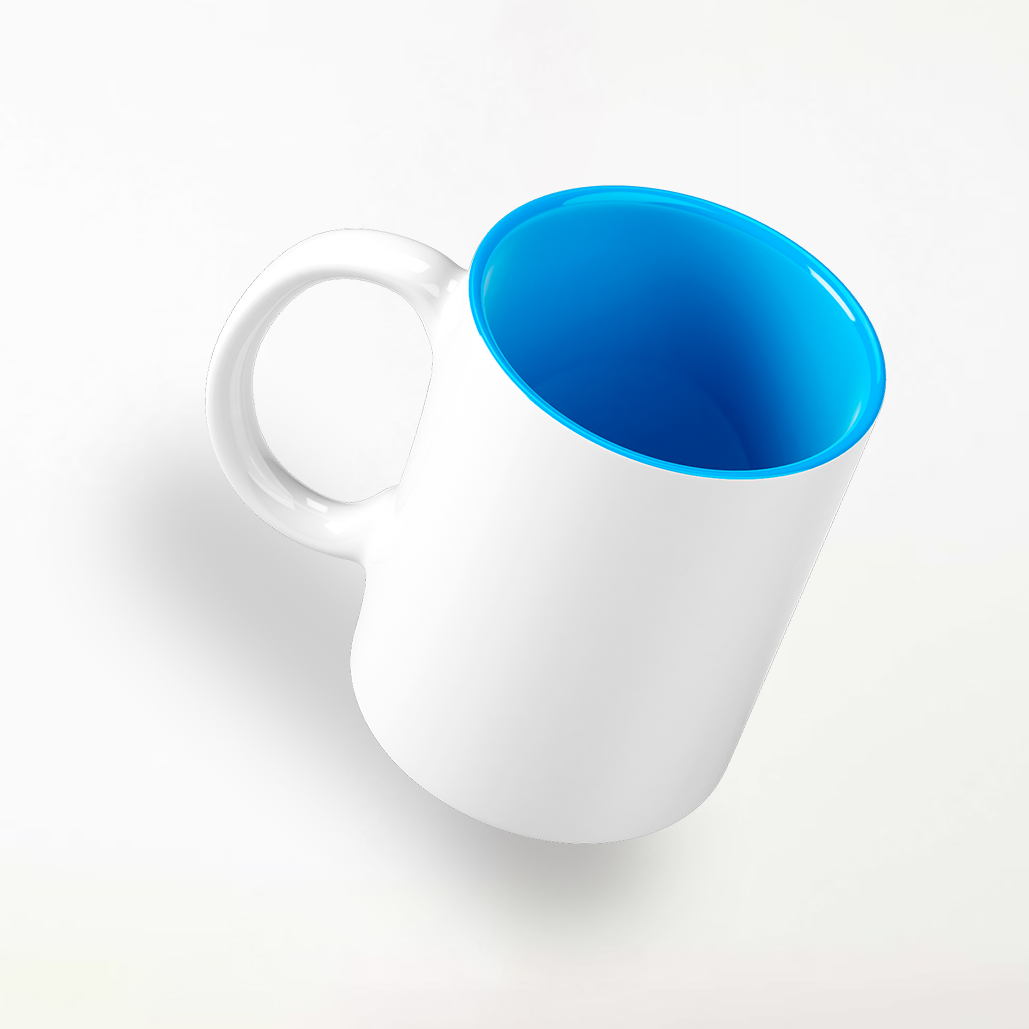 Light Blue Personalised Mug